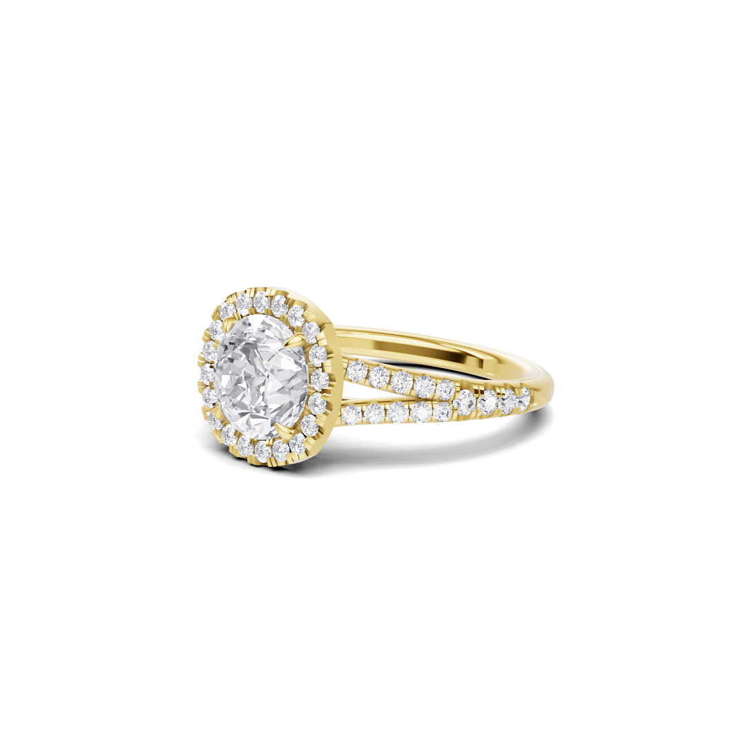 Luxe Halo Split Ring