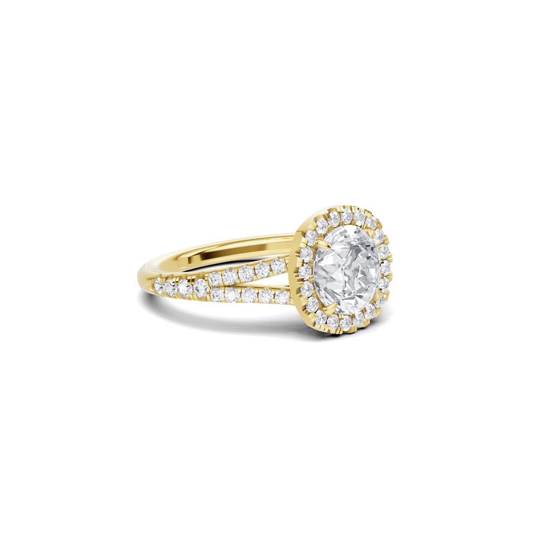 Luxe Halo Split Ring