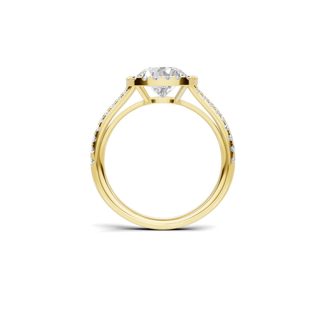 Luxe Halo Split Ring
