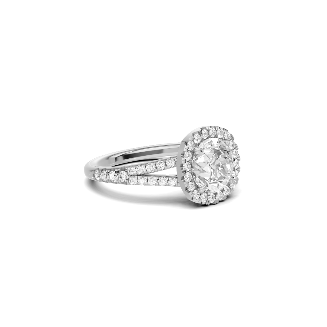 Luxe Halo Split Ring