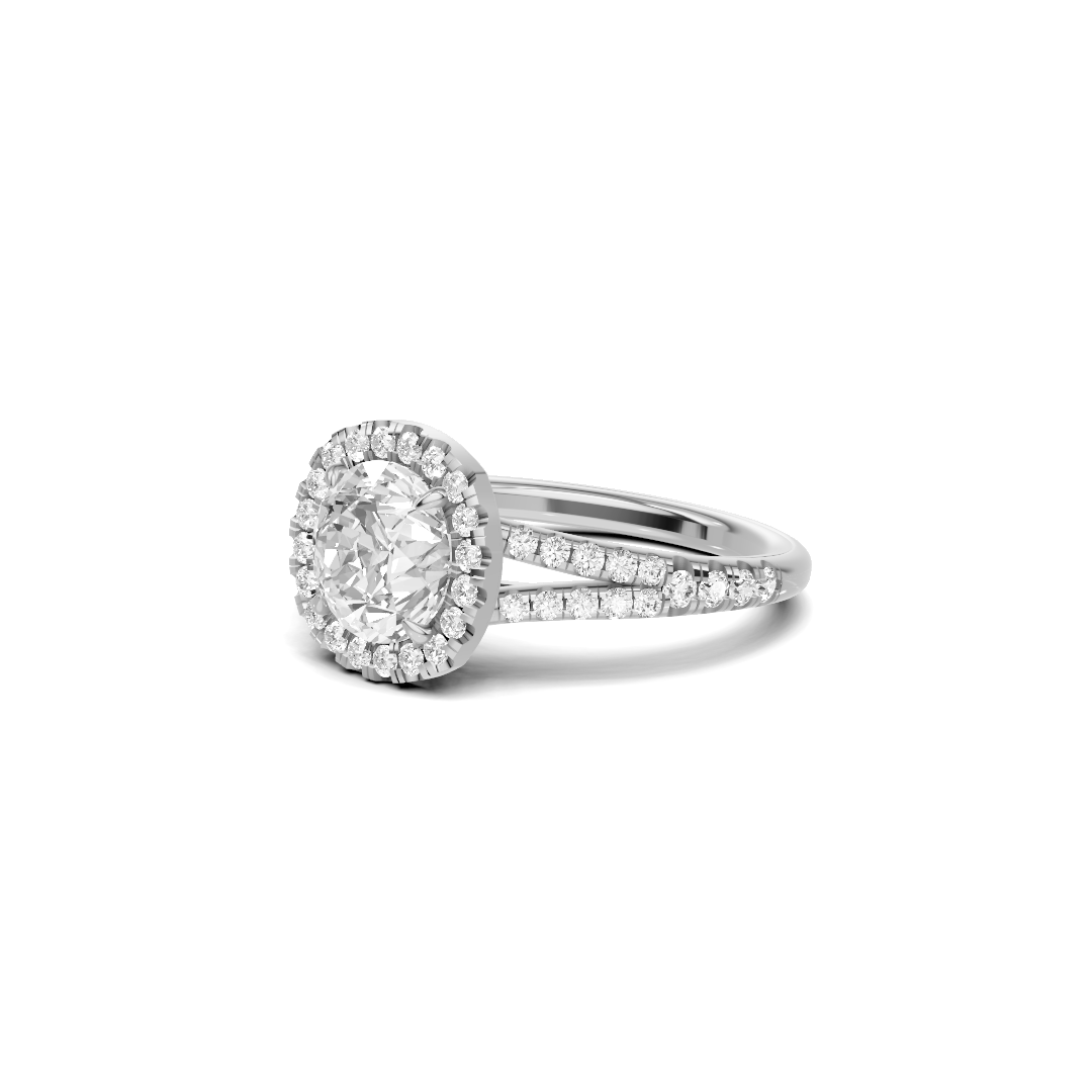 Luxe Halo Split Ring