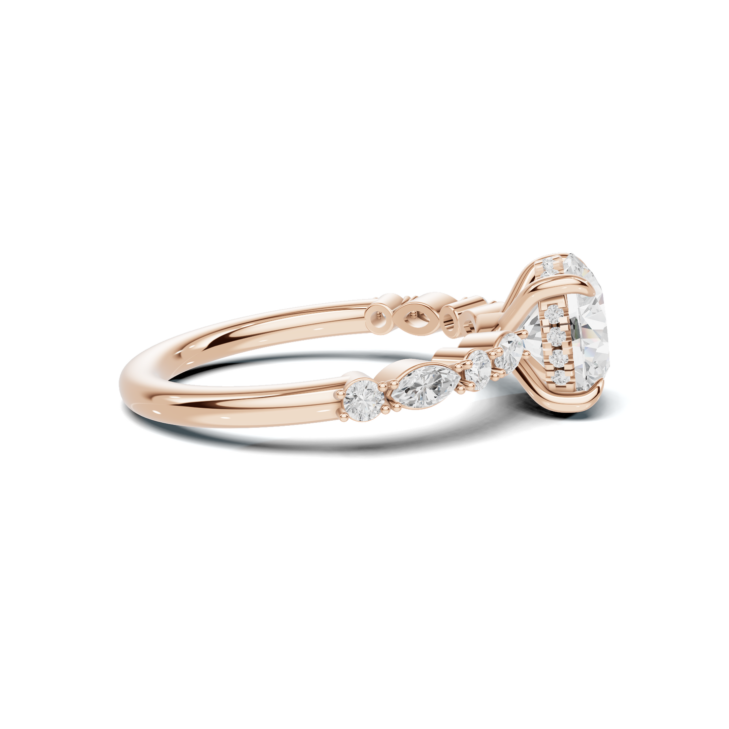 Luxe Marquise Accent Side Ring