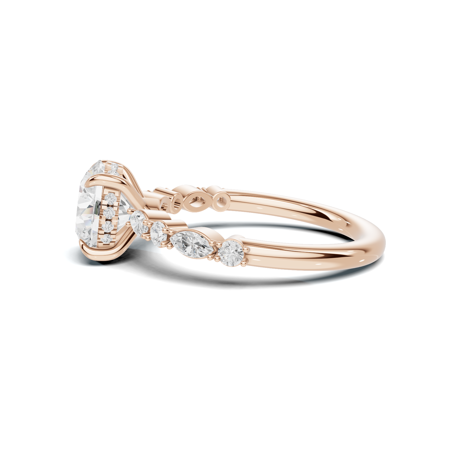 Luxe Marquise Accent Side Ring