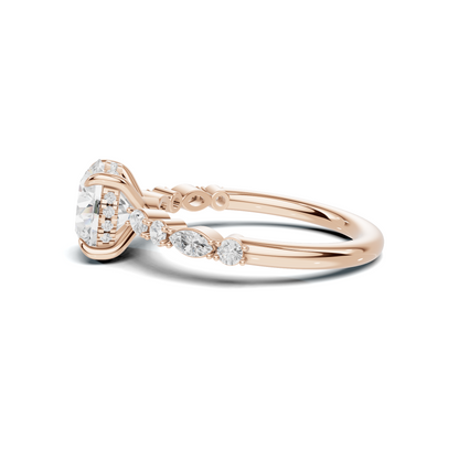 Luxe Marquise Accent Side Ring