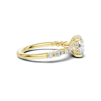 Luxe Marquise Accent Side Ring