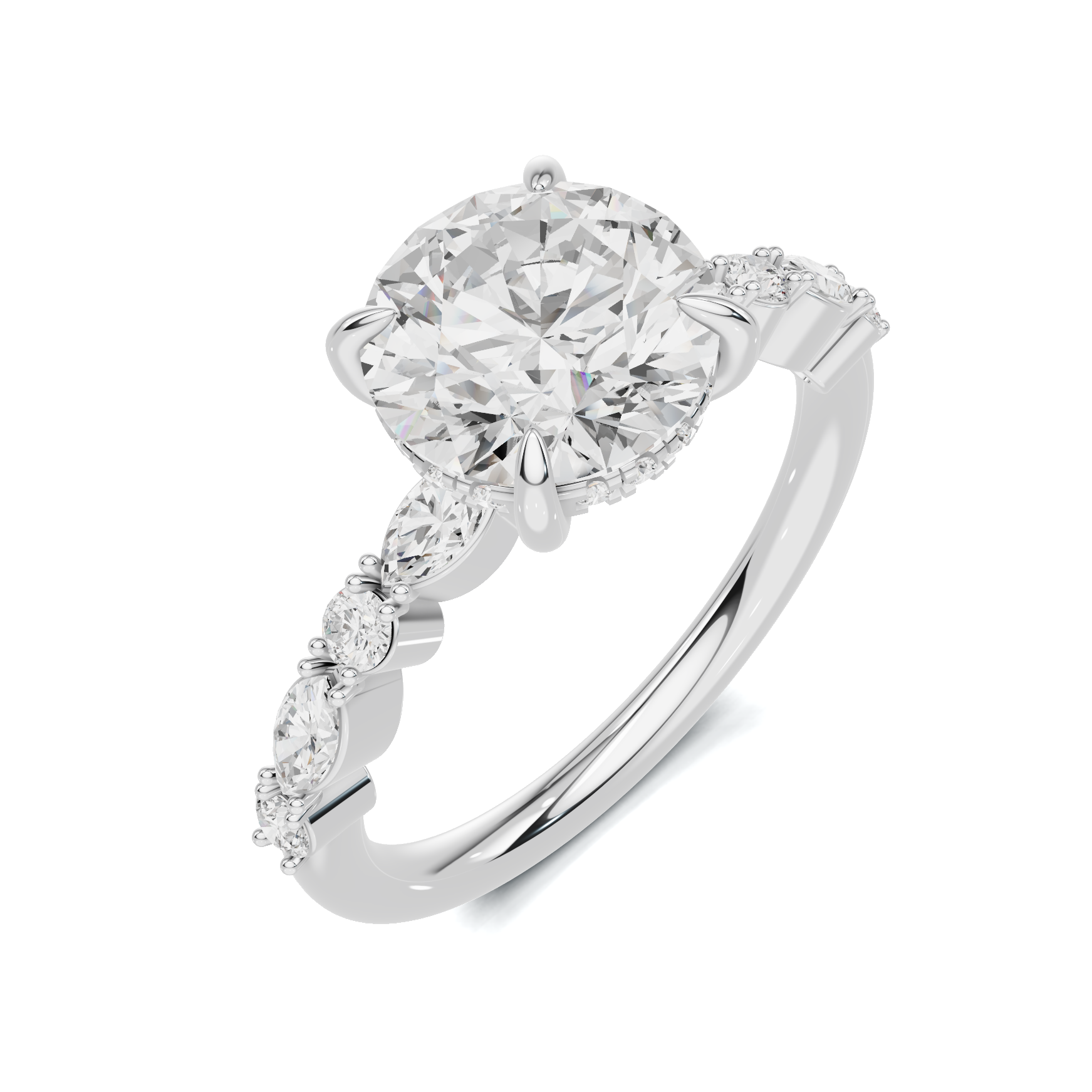 Luxe Marquise Accent Side Ring