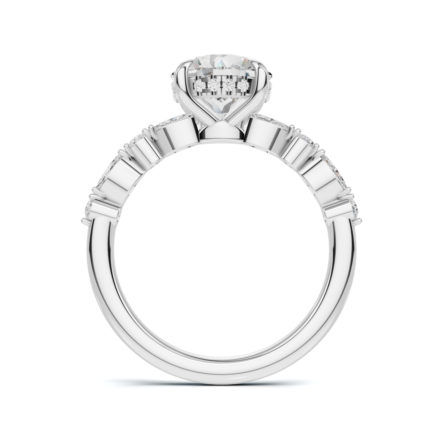 Luxe Marquise Accent Side Ring