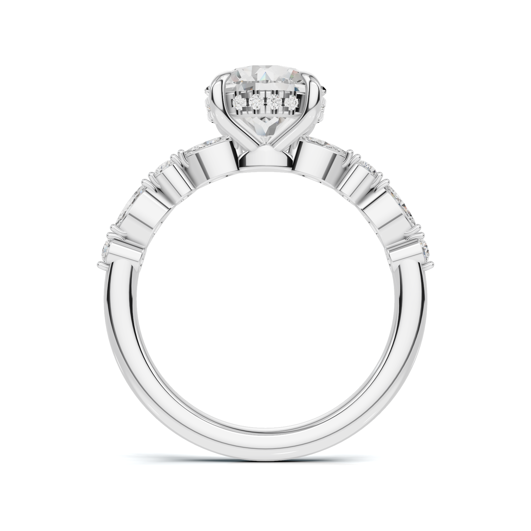 Luxe Marquise Accent Side Ring