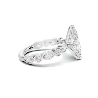 Luxe Marquise Accented Statement Ring