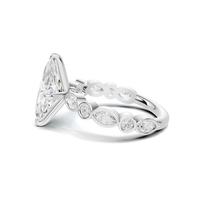 Luxe Marquise Accented Statement Ring
