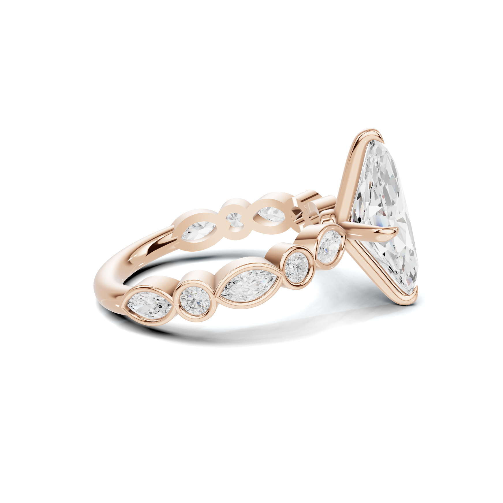 Luxe Marquise Accented Statement Ring