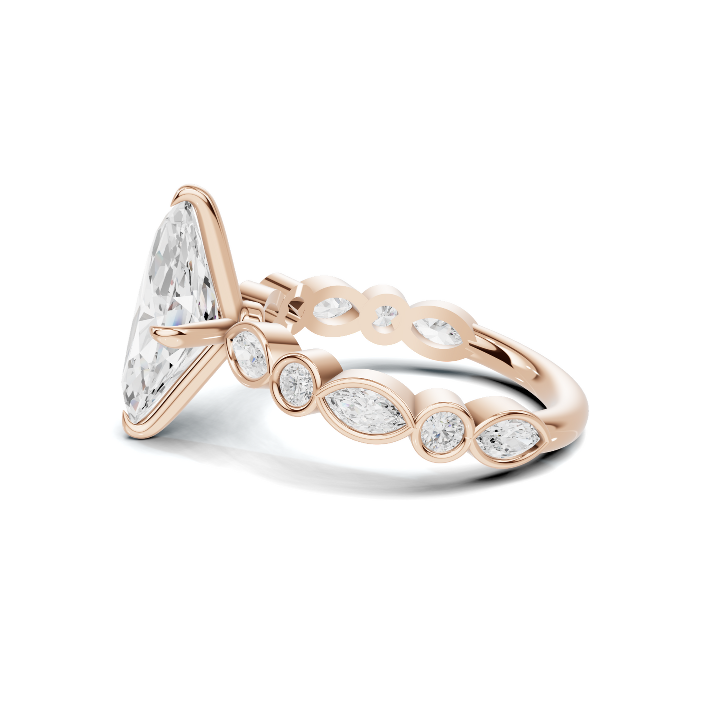 Luxe Marquise Accented Statement Ring