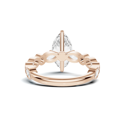 Luxe Marquise Accented Statement Ring