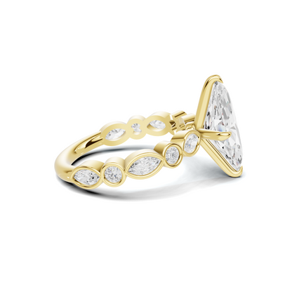 Luxe Marquise Accented Statement Ring