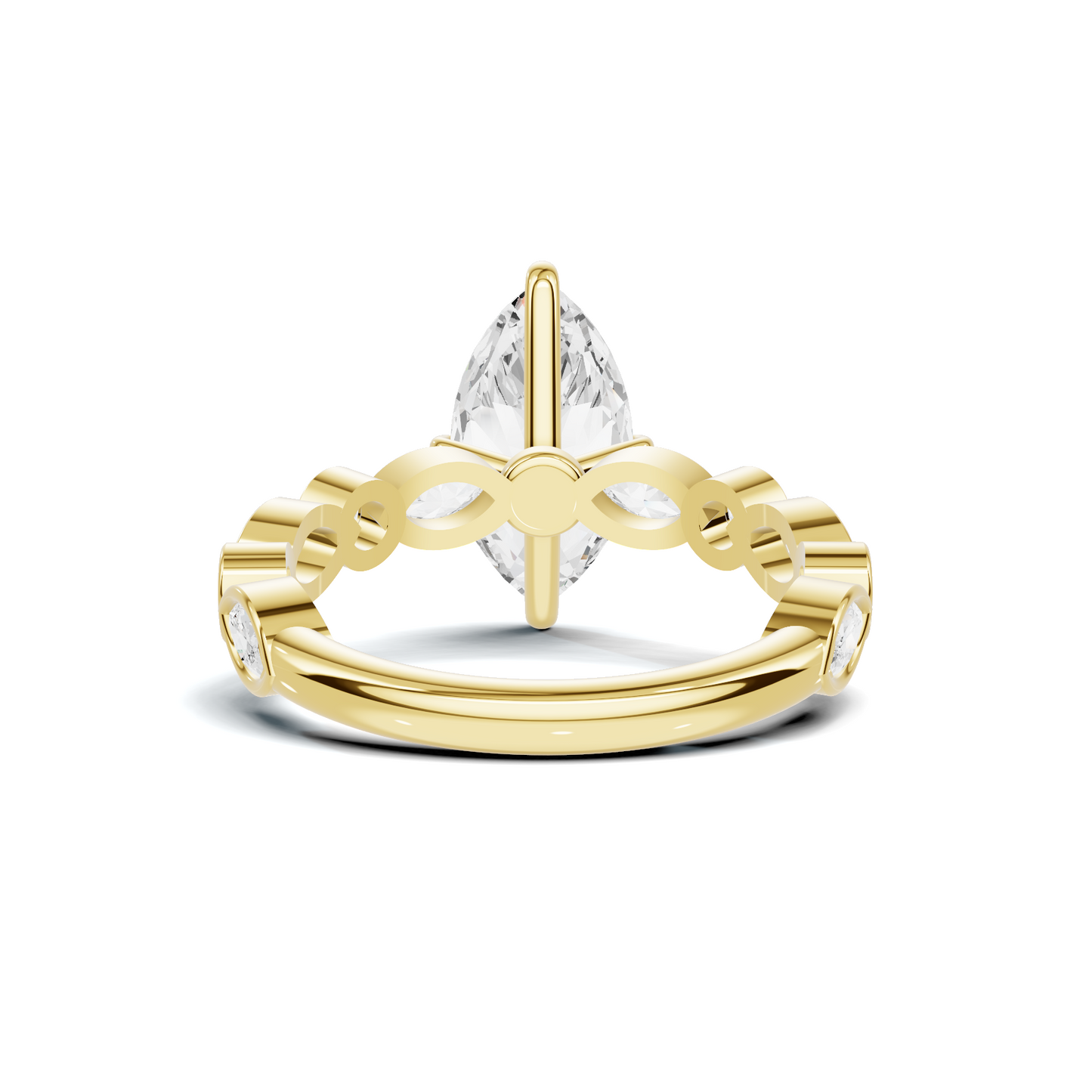 Luxe Marquise Accented Statement Ring