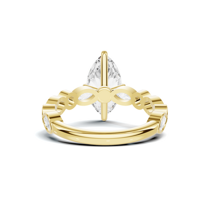 Luxe Marquise Accented Statement Ring