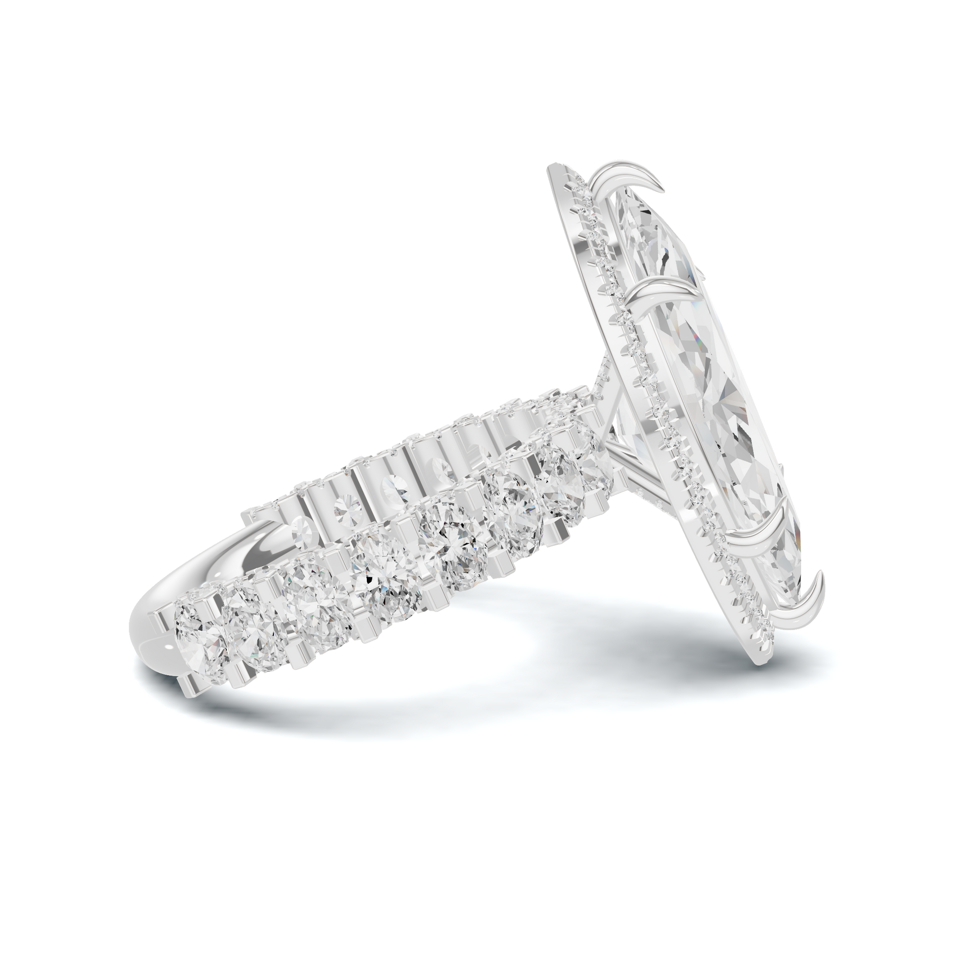 Luxe Marquise Halo Ring