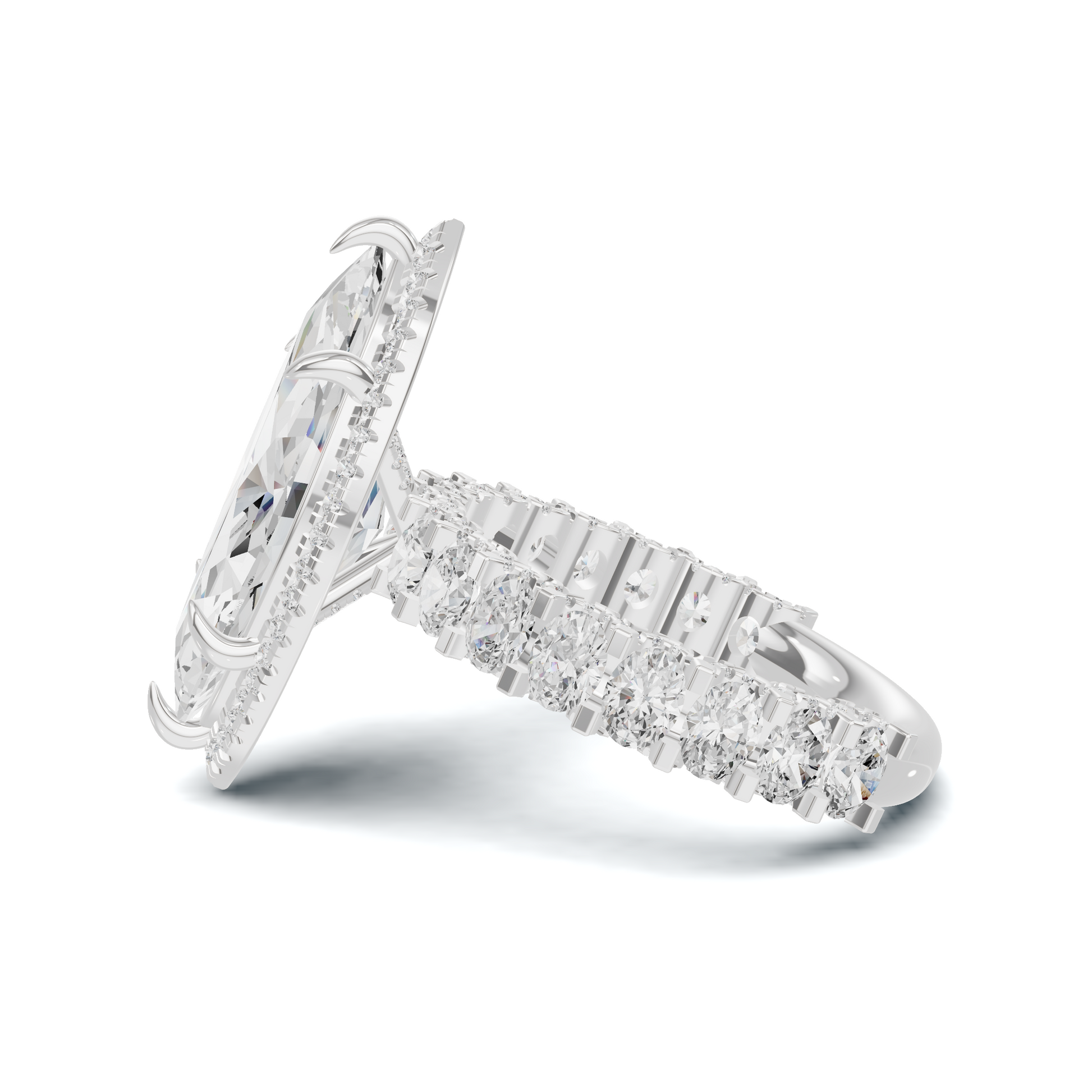 Luxe Marquise Halo Ring