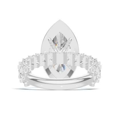 Luxe Marquise Halo Ring