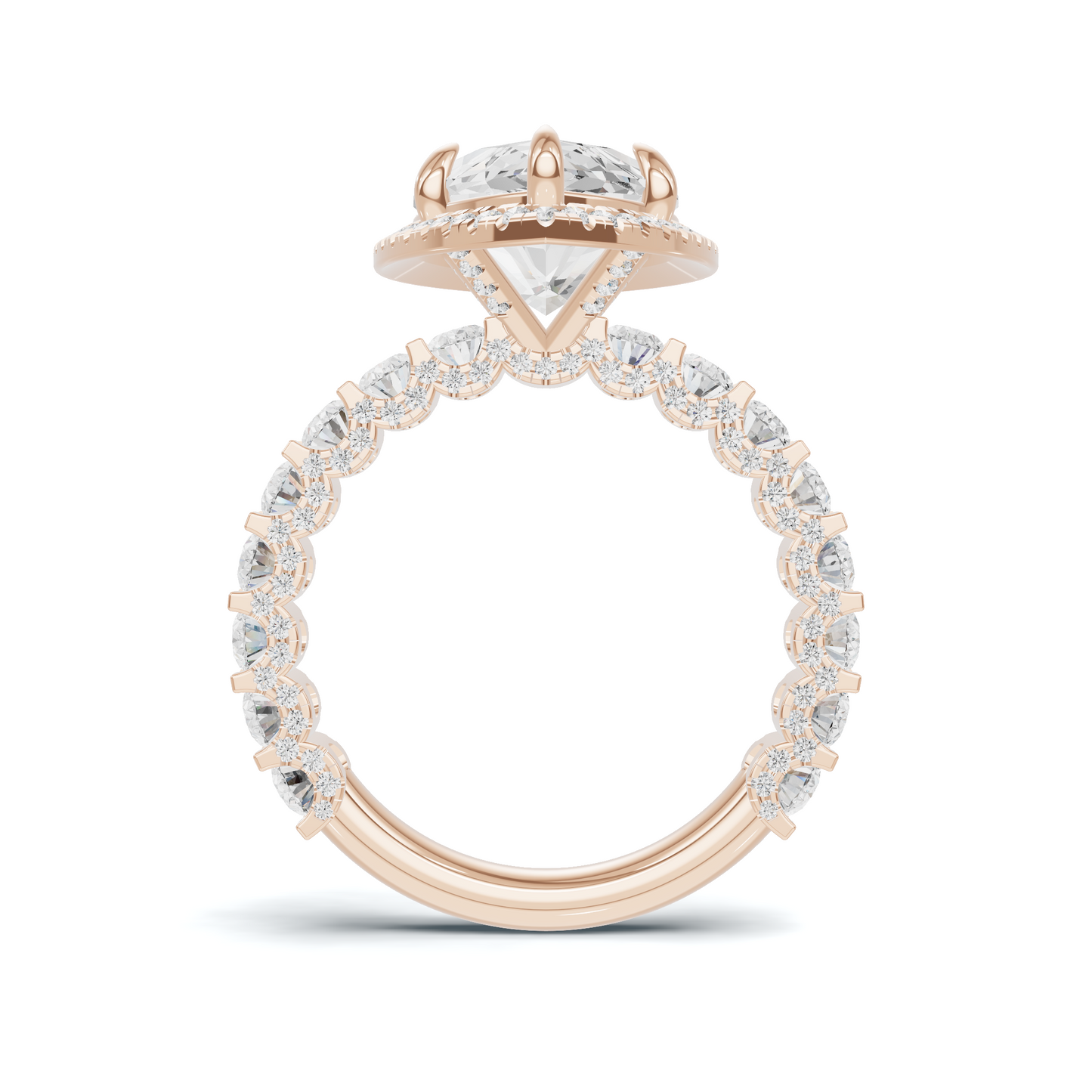 Luxe Marquise Halo Ring