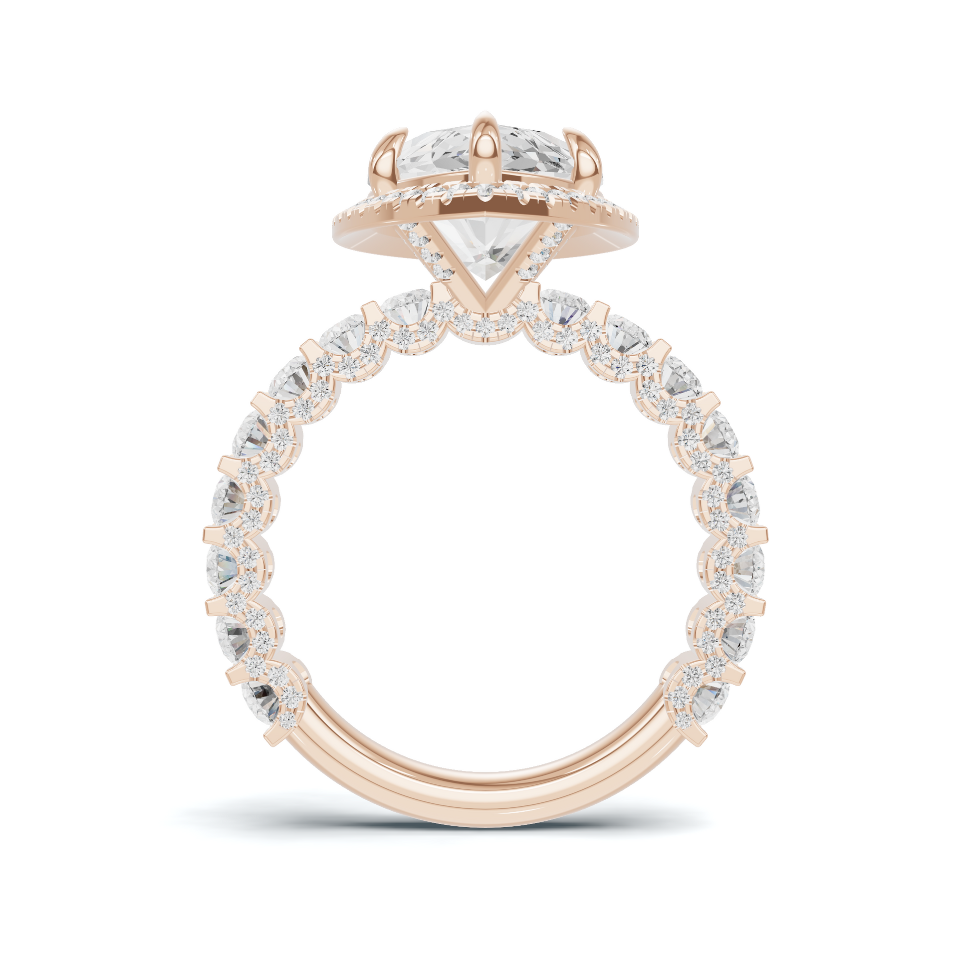 Luxe Marquise Halo Ring