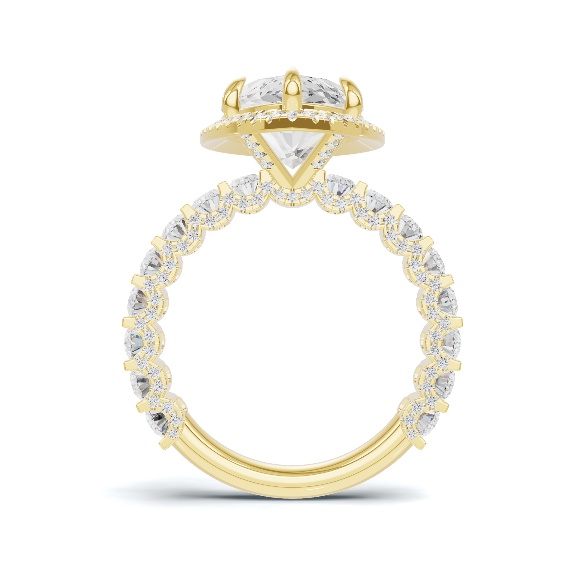 Luxe Marquise Halo Ring