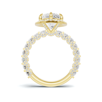 Luxe Marquise Halo Ring