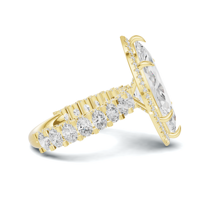 Luxe Marquise Halo Ring