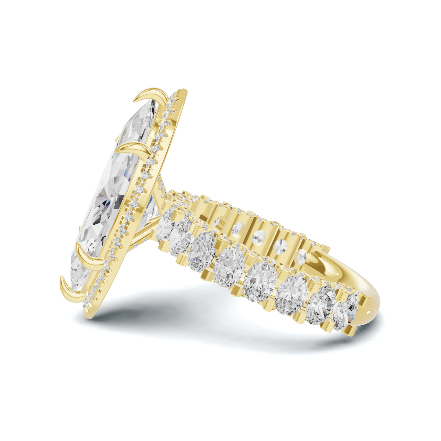 Luxe Marquise Halo Ring