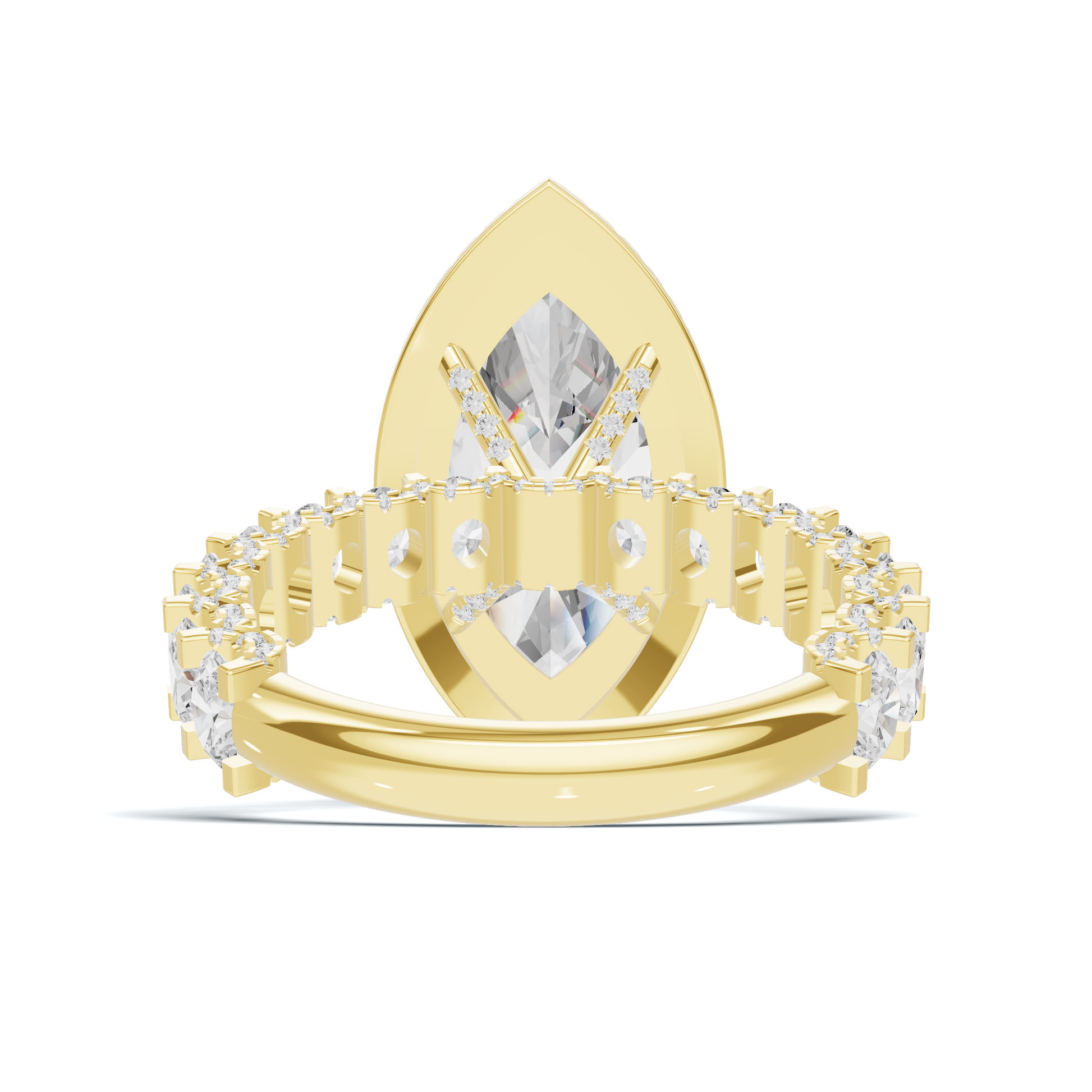 Luxe Marquise Halo Ring