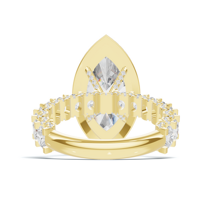 Luxe Marquise Halo Ring