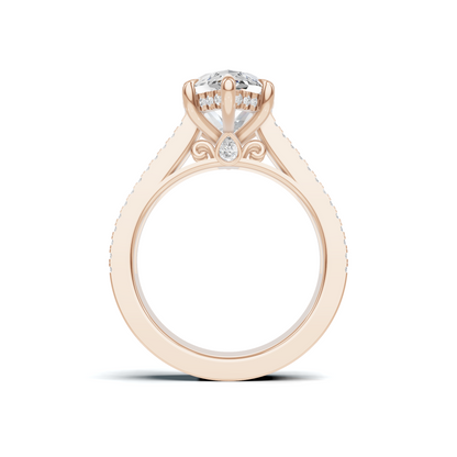 Luxe Marquise Pave Ring