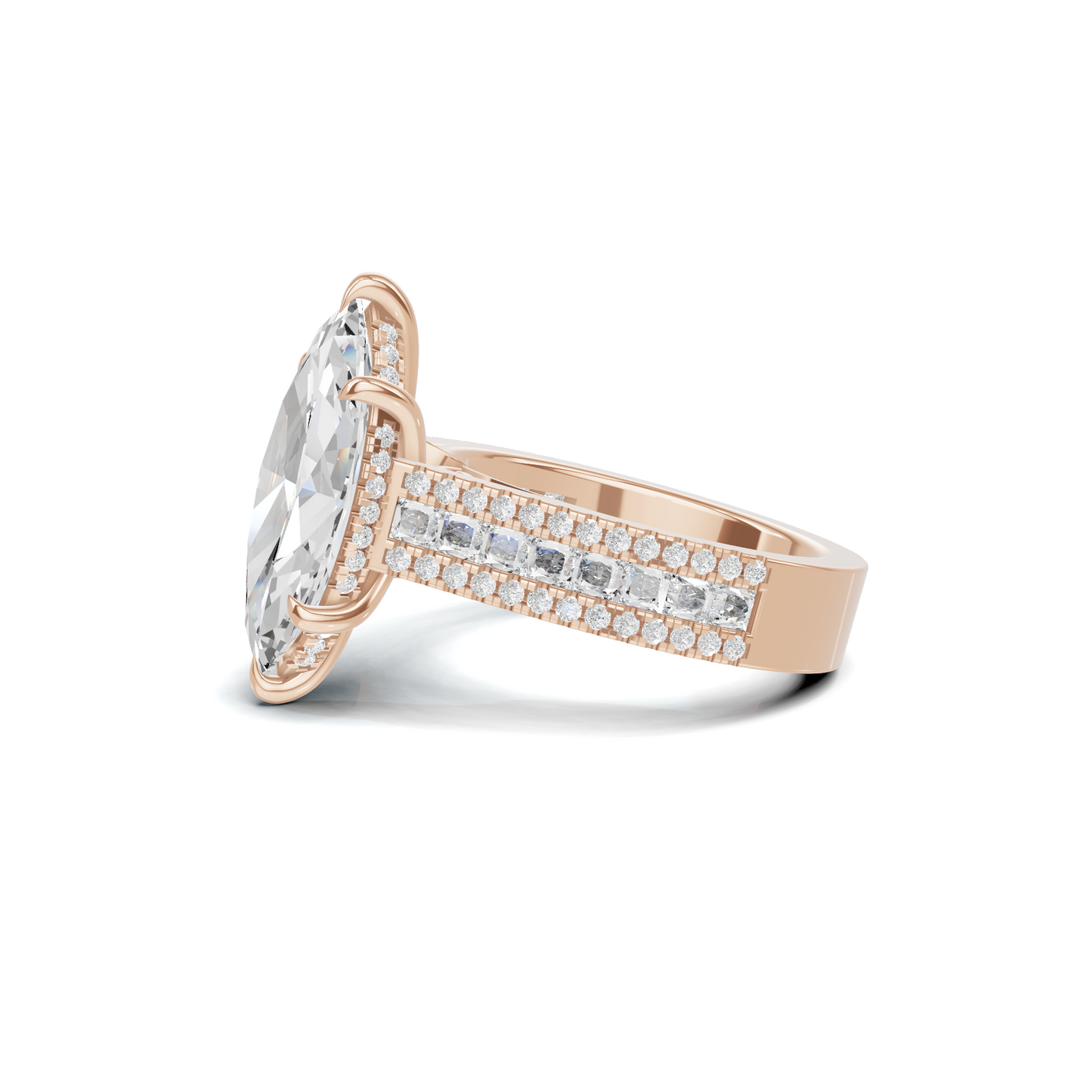 Luxe Marquise Pave Ring