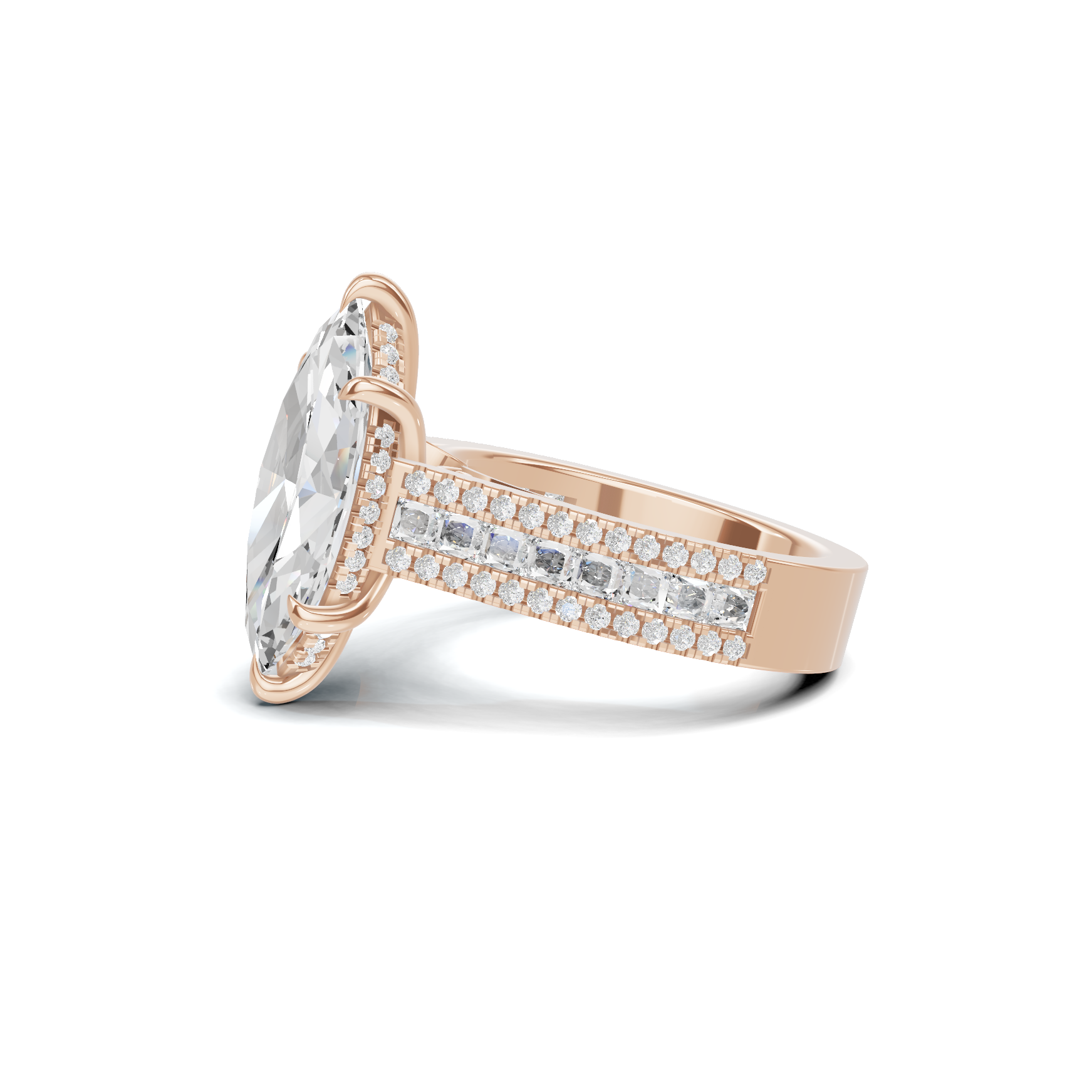 Luxe Marquise Pave Ring