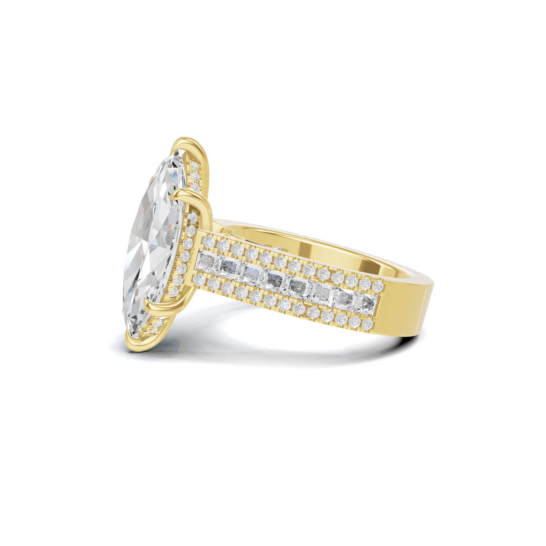 Luxe Marquise Pave Ring