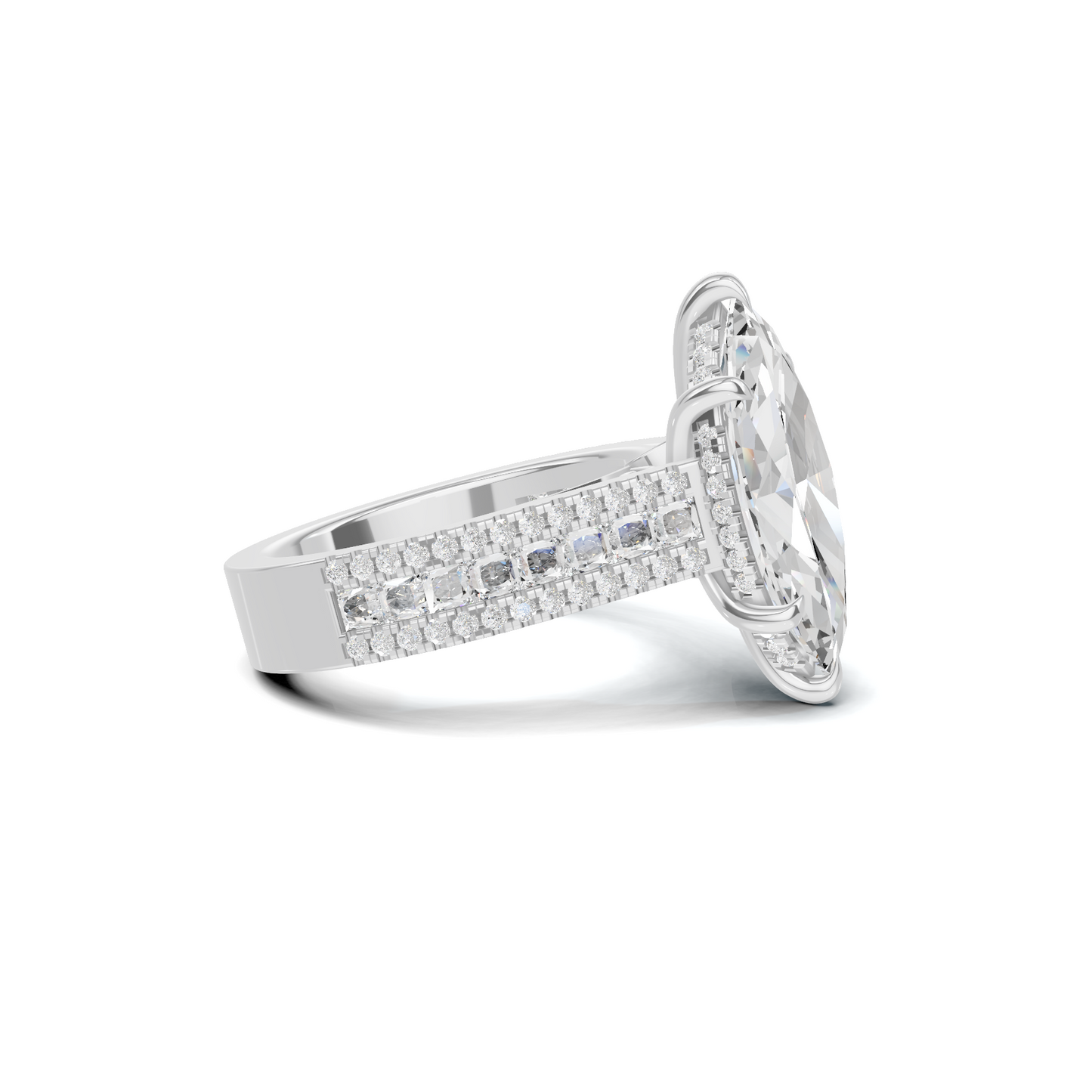 Luxe Marquise Pave Ring