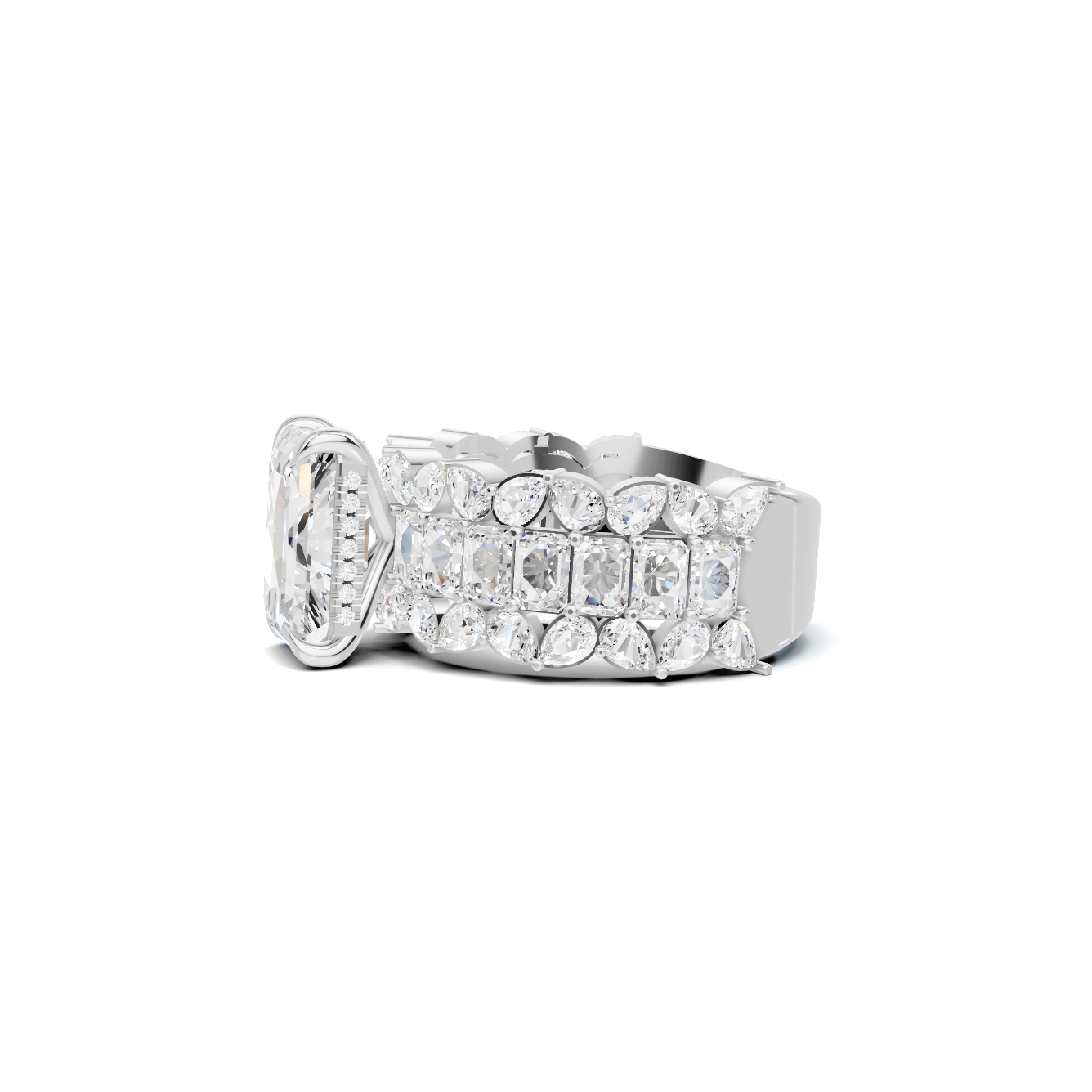 Luxe Multi Stone Statement Ring