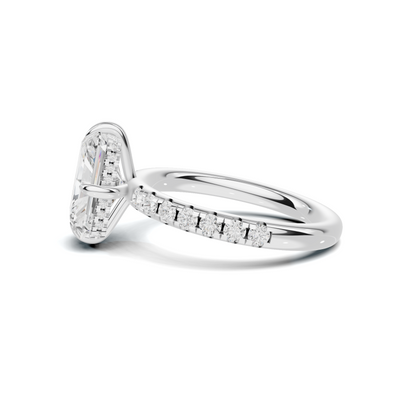 Luxe Pave Accented Basket Ring
