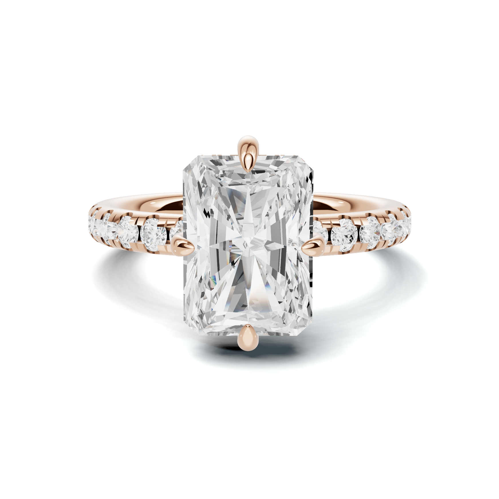 Luxe Pave Accented Basket Ring