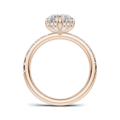 Luxe Pave Accented Basket Ring