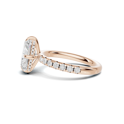 Luxe Pave Accented Basket Ring