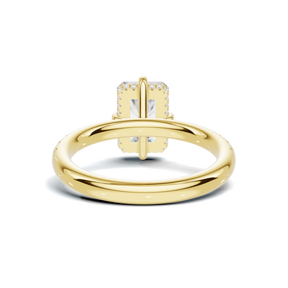 Luxe Pave Accented Basket Ring