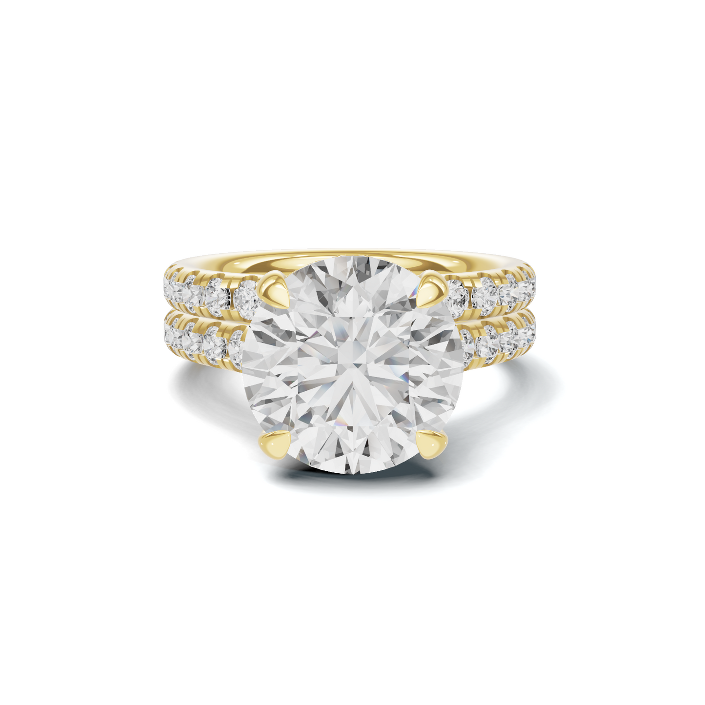 Luxe Pave Accented Bridal Ring