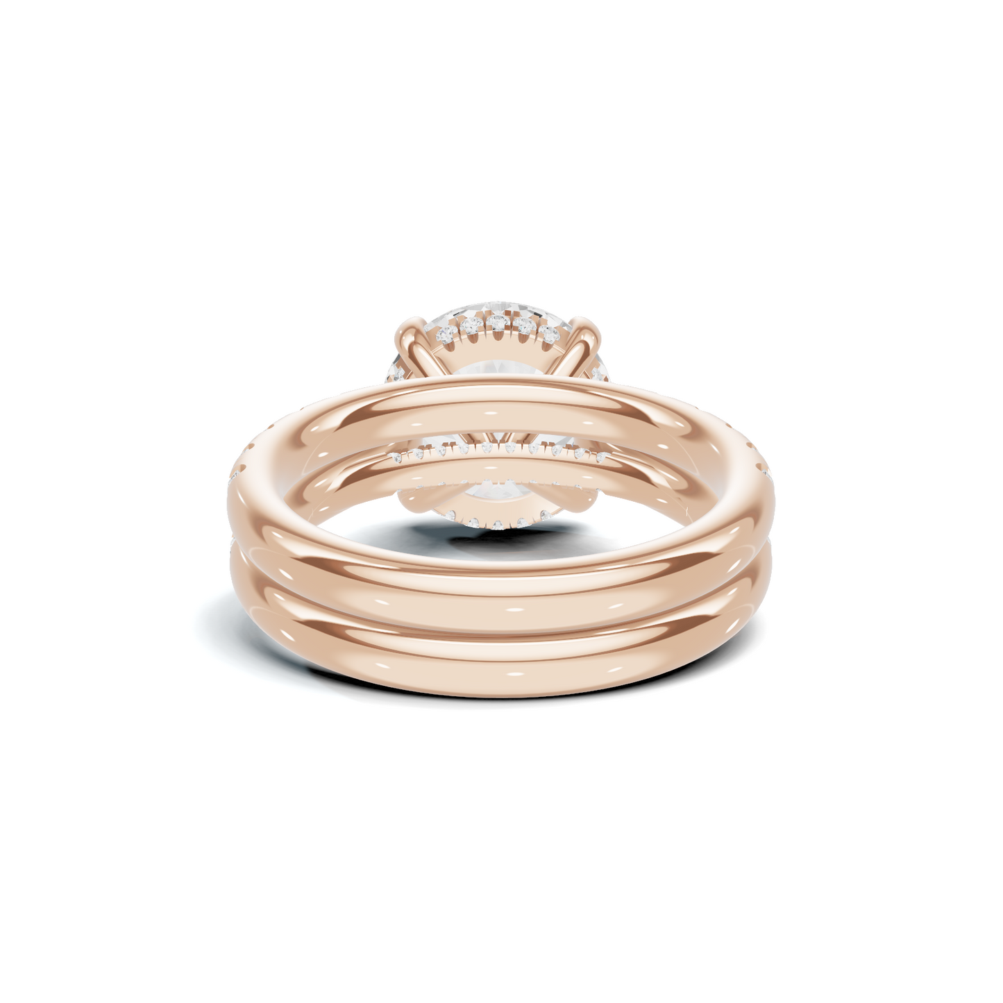 Luxe Pave Accented Bridal Ring