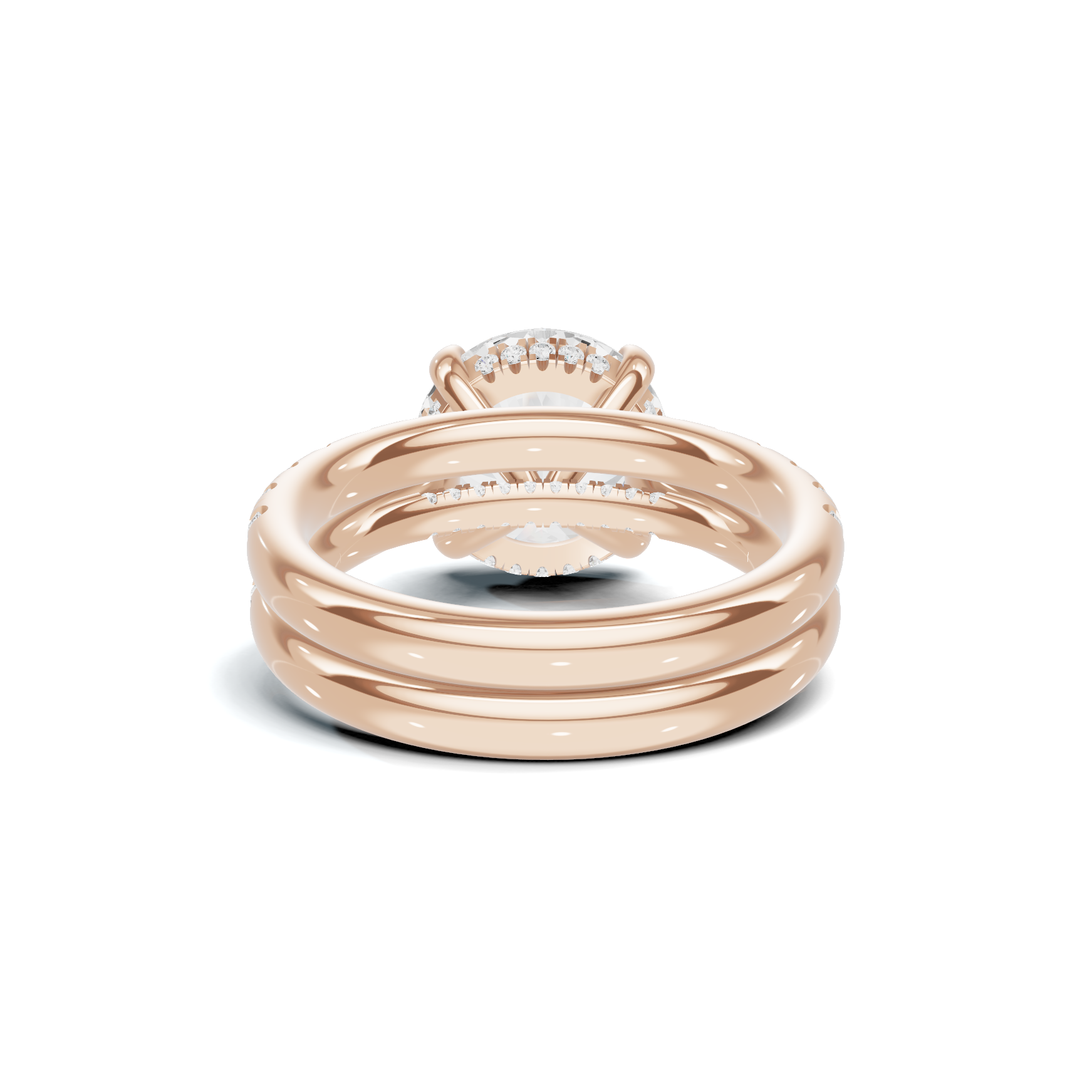 Luxe Pave Accented Bridal Ring