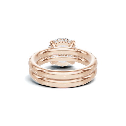 Luxe Pave Accented Bridal Ring