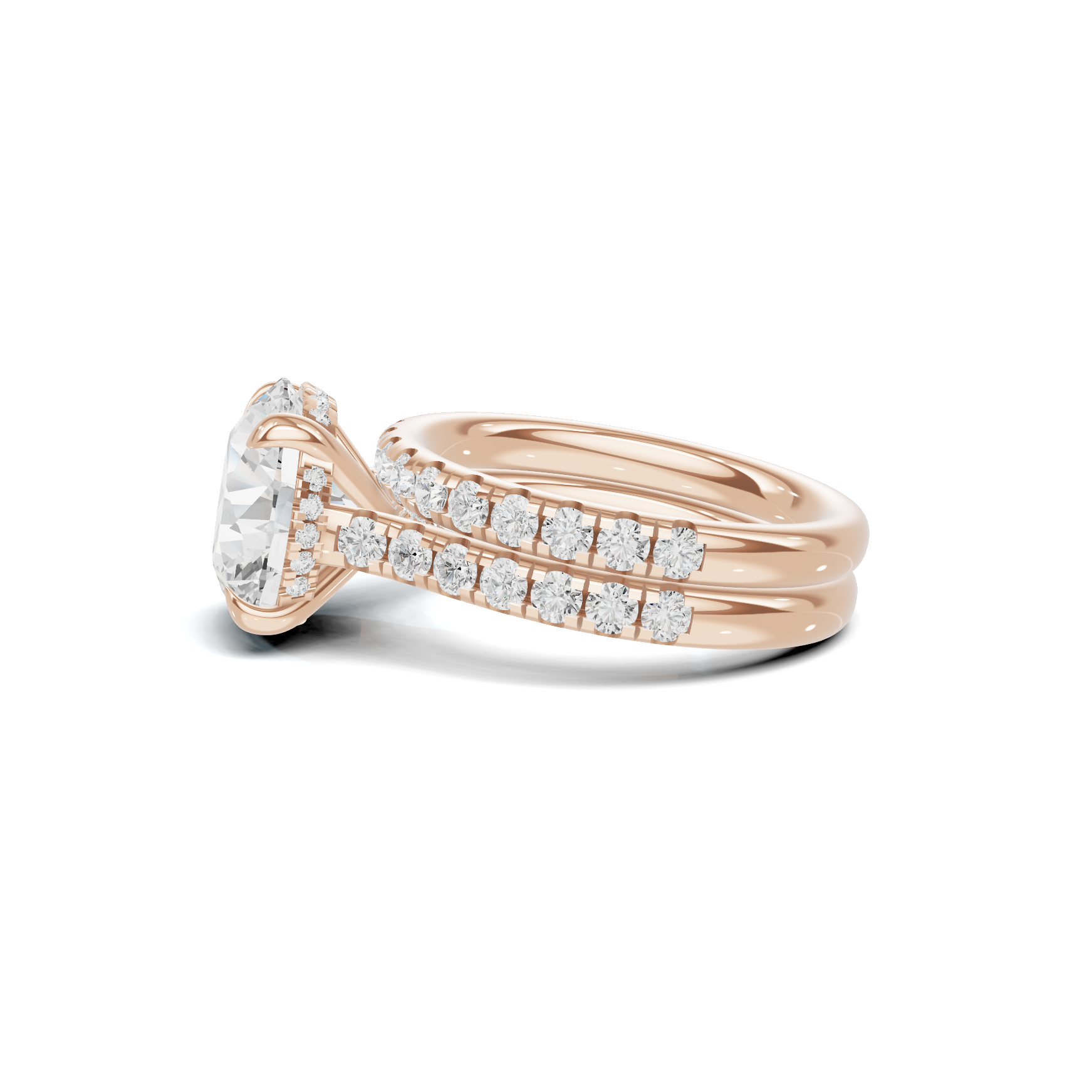 Luxe Pave Accented Bridal Ring