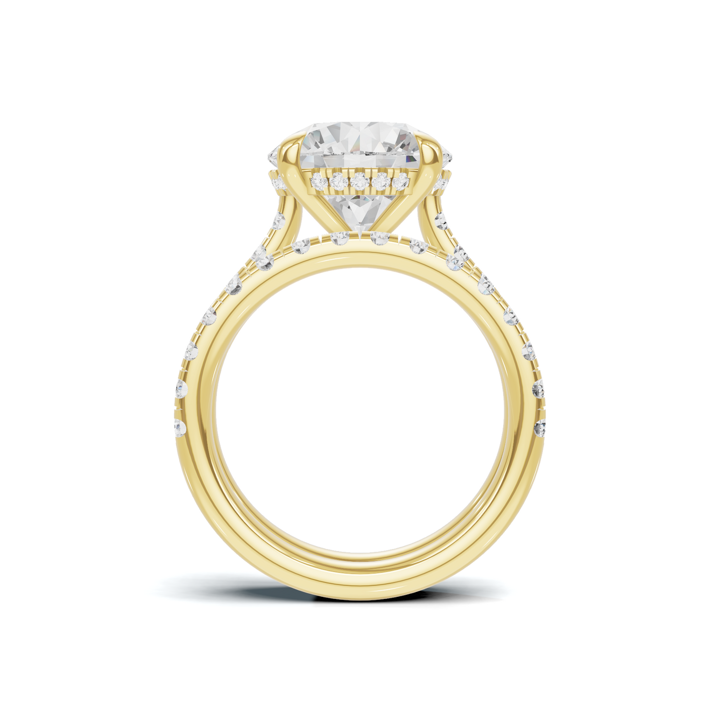 Luxe Pave Accented Bridal Ring