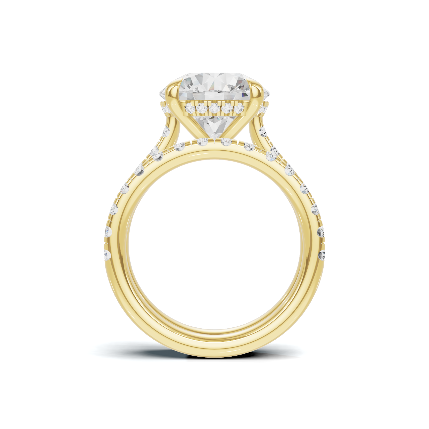 Luxe Pave Accented Bridal Ring