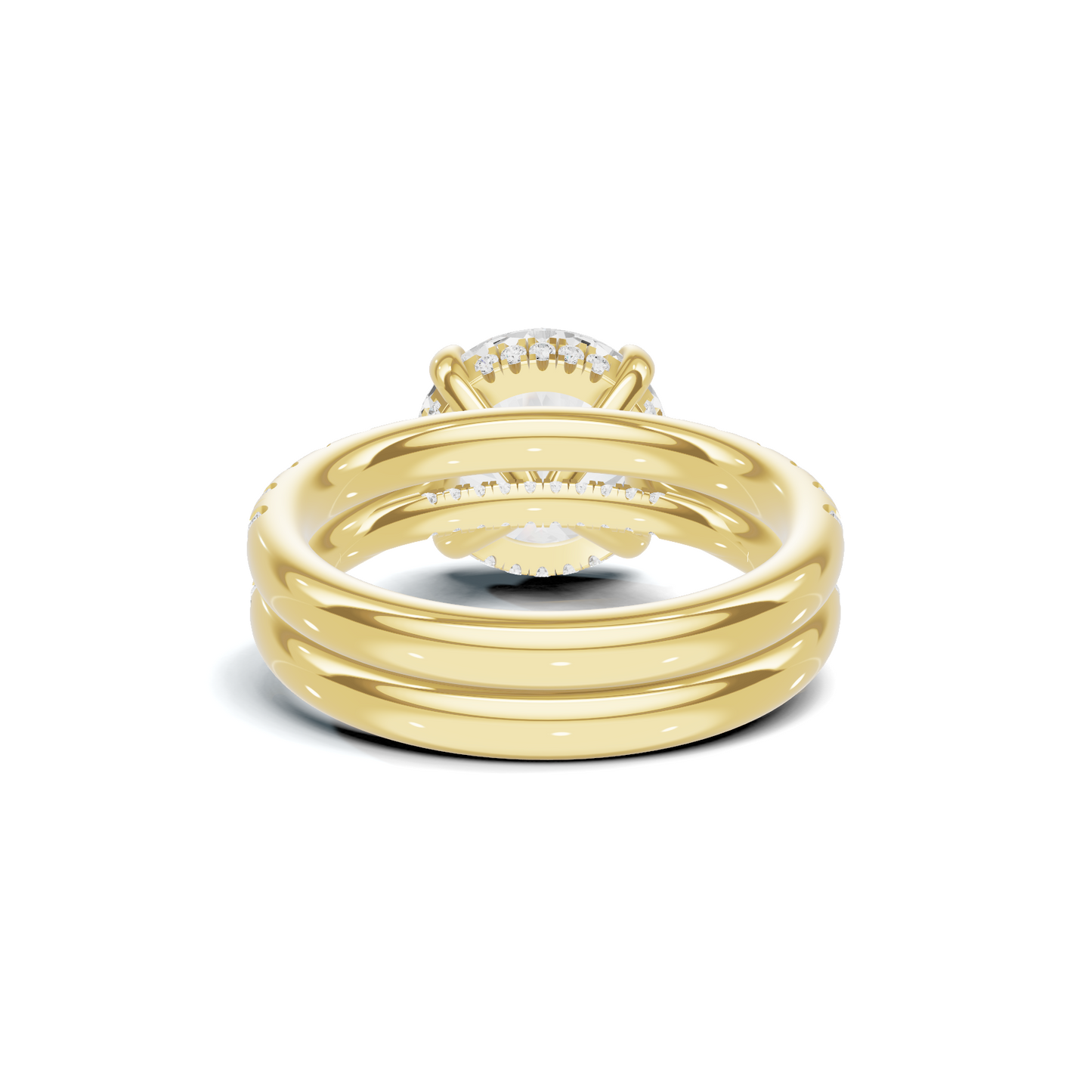Luxe Pave Accented Bridal Ring